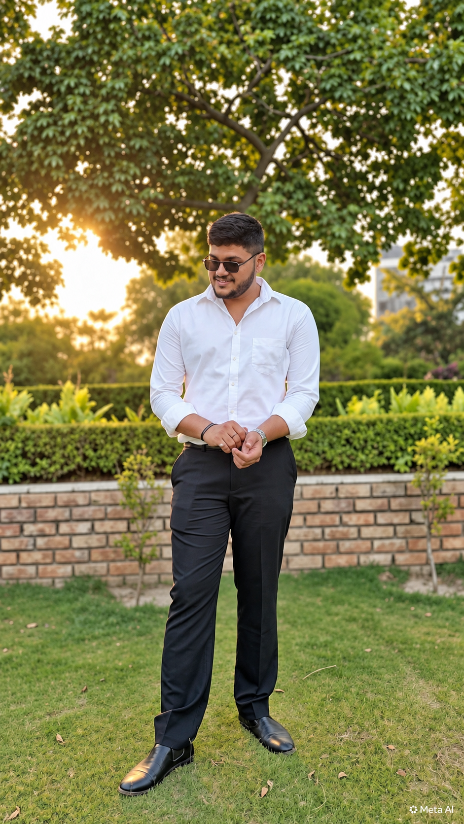 Jeevesh Singh wearing a white shirt outdoors